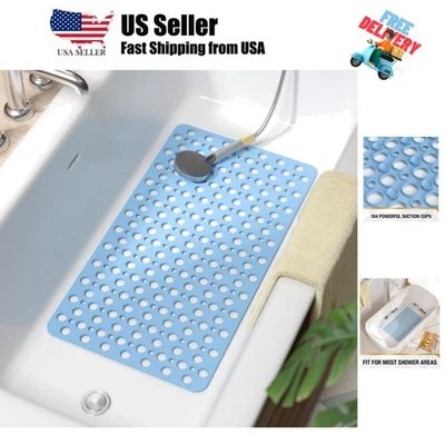 Non Slip, 28 x 15 Inch Long Bath Mat for Tub, Efficient Drainage Bathroom Sho... - Image 1 of 4