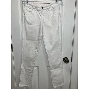 Brooks Brothers Red Fleece White Denim Jeans Classic Style Size 0 - Bild 1 von 4