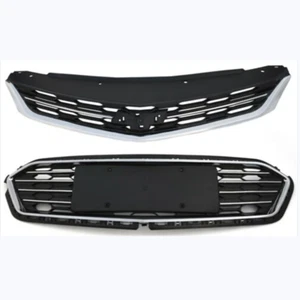 Front Bumper Upper and Lower Grille Chrome&Black For Chevrolet Cruze 2016-2018 - Picture 1 of 15