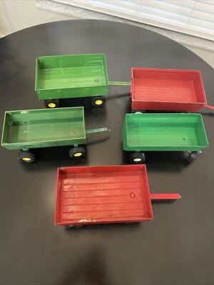 Lote De Colección De 5 Vagones Accesorios Ertl John Deer Foto 1 de 4