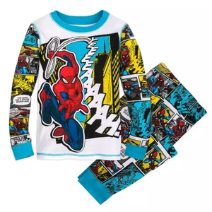 Disney Store Boy Spider-Man PJ PALS Pajama Sleep Set For Boys Size 2 - Picture 1 of 3