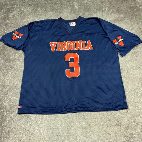 Vintage Virginia Cavaliers Jersey Mens 2XL XXL Blue Dodger USA UVA Wahoos NCAA Cover