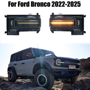 Pair Switchback Side Mirror Sequential Turn Signal Light For Ford Bronco 2022-25 - Bild 1 von 7