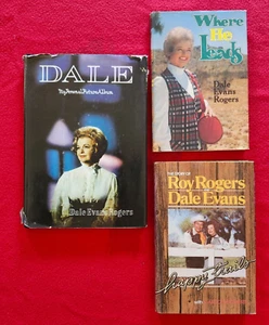 Lot 3 Roy Rogers Dale Evans books Story of Personal Picture Album Where He Leads - Picture 1 of 3