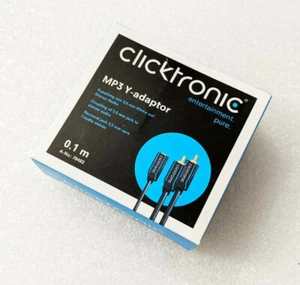 Clicktronic 70493 Casual Klinke [Buchse] auf Stereo-Cinch [Stecker] Y-Adapter - Bild 1 von 3