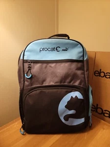 PUMA PROCAT Backpack BLACK & BLUE 17 inch Multi pockets - Picture 1 of 12