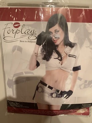 Новый Forplay шоссе Hottie полиции сексуальный полицейский костюм взрослый размер M/L верхняя юбка ремень - Изображение 1 из 4