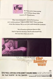 Cuádruple póster de los Beatles Paul McCartney Family Way original promoción 1966 - Imagen 1 de 12