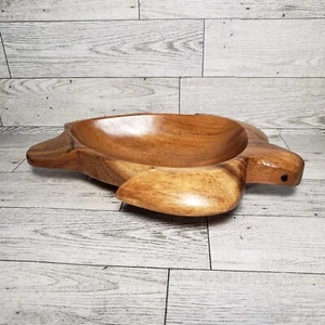 SCHILDKRÖTE Holz Schale Schmuck Nüsse Strand Deko TIKI MEERESINSEL HANDGESCHNITZT HOLZ - Bild 1 von 6