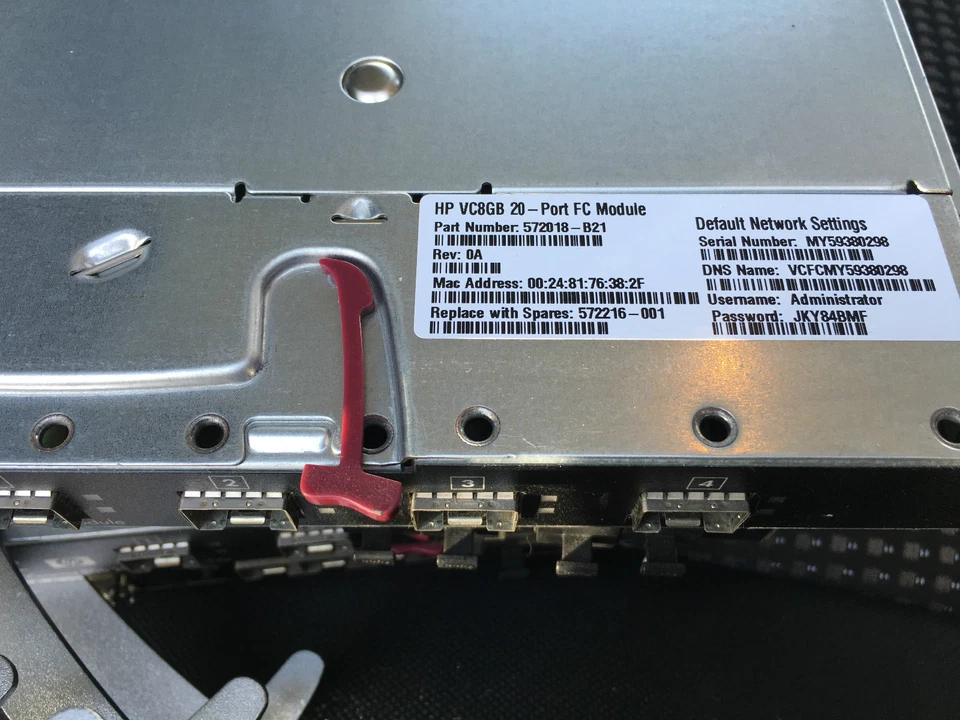 HP Virtual Connect 572018-B21 8GB 20-Port FC Module For C Class Blade Systems - Image 1 of 1