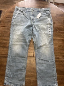 Old Navy Jeans Mens 40x32 Light Wash Loose Denim Built-In Flex Straight NWT NEW - Picture 1 of 8