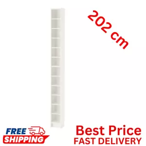 NEW GNEDBY Large Shelving Unit Sleek & Space-Saving Storage Solution white 202cm - Picture 1 of 3