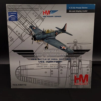 Hobby Master 1:72 SBD-3 Dauntless VS-5 Coral Sea 1942 USS Yorktown HA0112 Foto 1 de 4