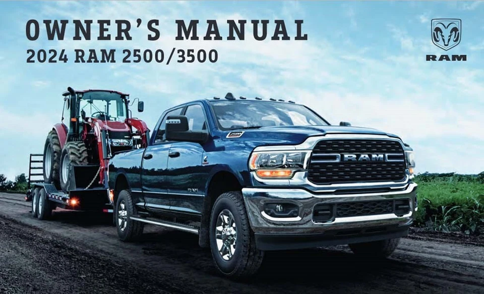 2024 Dodge Ram 2500 3500 Owners Manual User Guide Reference Operator Book - Image 1 of 1