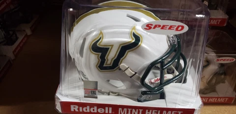 SOUTH FLORIDA BULLS  SPEED  MINI HELMET RIDDELL NEW IN BOX Cover