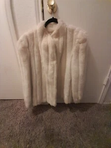 1970s Disco Doll White Faux Fur Coat - Picture 1 of 7