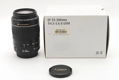 ☆MINT☆ Canon EF 55-200mm f/4.5-5.6 II USM Ultrasonic Lens with Box From JAPAN - Image 1 of 4