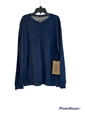 Camisa informal de manga larga con cuello redondo de Frontier Supply Co. para hombre talla L Foto 1 de 4