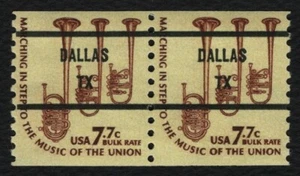 #1614a 7.7c Saxhorns-Dallas TX, Coil Pair, Mint **ANY 5=FREE SHIPPING** - Picture 1 of 1