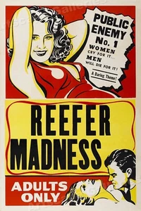 1950s "Reefer Madness" Vintage Marihuana Vintage Style Movie Poster - 24x36 - Picture 1 of 3