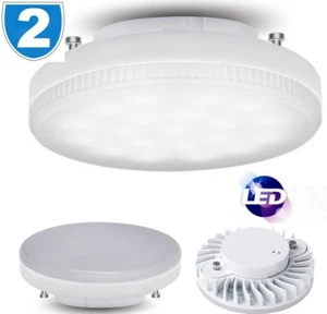 2x GX53 LED 240V Under Cupboard Kitchen 2 Pin Bulb Cabinet Lamp CFL Replacement - Picture 1 of 6