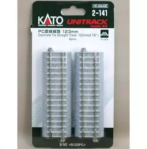 Kato 2-141 Rail Droit / Straight Track Concrete Tie 123mm 4pcs - HO - Bild 1 von 1