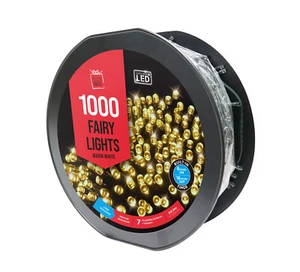 WARM WHITE Reel 1000 LED 70m Outdoor Christmas Fairy Garden Party String Lights - Picture 1 of 2