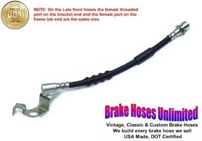 RIGHT FRONT BRAKE HOSE Mercury Monterey 1967 Late, After 10-15-1966, Front Disc - Image 1 of 2
