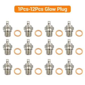 1-12PCS OS Glow Plug No.8 Standard Glow Plug Spark Medium For RC Nitro Engine - Picture 1 of 20