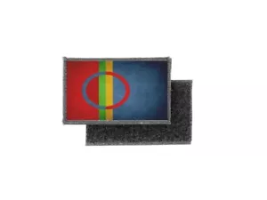 Flaggenaufnäher bedruckt Abzeichen Land Vintage Sami Saami Sapmi Suomi Lappland - Bild 1 von 1