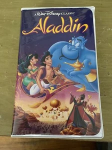 Walt Disney Home Video Black Diamond VHS Aladdin 1992 Film 1993 Jasmine Iago - Picture 1 of 5