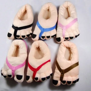 Funny Toes Slippers Funny Indoor Slippers Warm Slippers Unisex Women - Picture 1 of 12