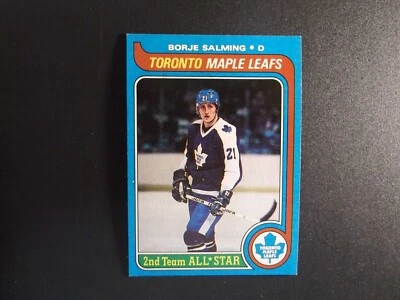 1979-80 Topps Hockey Borje Salming Card # 40 - Image 1 of 2