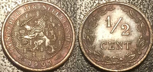 Pays-Bas - Wilhelmina I - 1/2 cent 1903 QUALITE - KM#133 - Foto 1 di 1