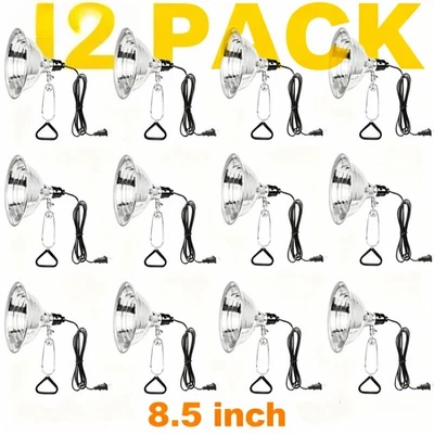 12Pack Clamp Lamp Light with 8.5“Aluminum Reflector up to 150 Watt E26 (No Bulb) - Image 1 of 4