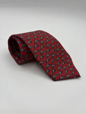 Corbata roja 100 % seda para coche de carreras Lauren Ralph Lauren Foto 1 de 4