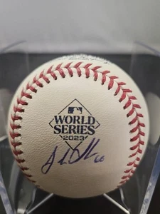 World Series 2023 Baseball Josh Sborz Autograph JSA Authenticated Texas Rangers - Picture 1 of 3