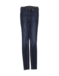 HOLLISTER Womens High Rise Legging Skinny Jeans W24 L30 Blue Cotton CT05 - Picture 1 of 3