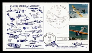 DR WHO 1997 FDC AVIATION CLASSIC AIRCRAFT CACHET COMBO M60228 - Picture 1 of 2