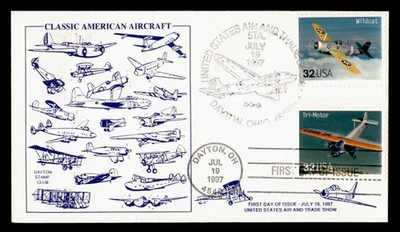 DR WHO 1997 FDC AVIATION CLASSIC AIRCRAFT CACHET COMBO M60228 - Image 1 of 2