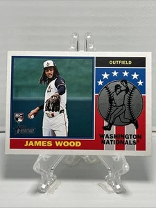 2025 Topps Heritage Player Icons James Wood Washington Nationals #76PI-16 - Picture 1 of 2