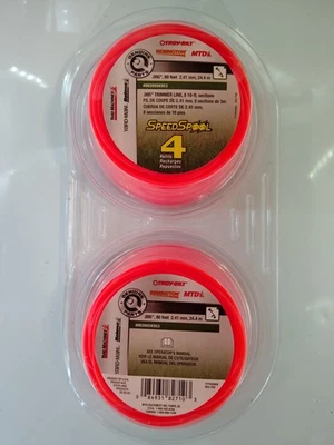 Genuine Parts 2Pk Speed Spool .095" Trimmer Line 80 Feet Per Spool 2.41mm NEW - Image 1 of 2