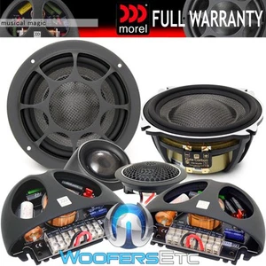 MOREL ELATE CARBON 52 PASSIVE 5-1/4" 2-WAY COMPONENT TWEETERS CROSSOVERS NEW - Picture 1 of 9