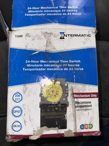 Interruptor de tiempo mecánico Intermatic T104M 208-277V mecanismo 24 horas WG1573-5E - Imagen 1 de 8