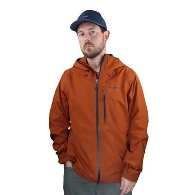 Patagonia Gore-Tex Powder Bowl Jacket Mens Medium Orange Ski Snowboard Rain Coat - Image 1 of 4