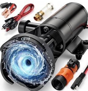 Kitvance 12V RV Portable Macerator Waste Pump For Sewage 12 GPM NEW - Picture 1 of 7