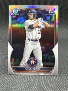 2023 Bowman Draft #BDC-35 Cam Fisher Chrome Refractor Houston Astros - Picture 1 of 2