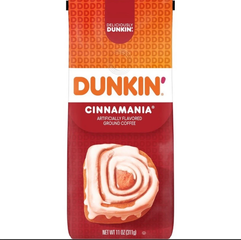 Dunkin' Donuts Bakery Series Ground Coffee Cinnamon Roll 11 Oz