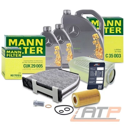 BESTPRICE, MANN-FILTER MANN INSPEKTIONSPAKET FÜR MERCEDES C E GLK-KLASSSE W204 W212 X204 180 - 250 CDI