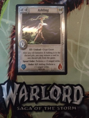 Warlord Saga of the Storm - Elf Ashling FOIL - Antiguos Raro Foto 1 de 2